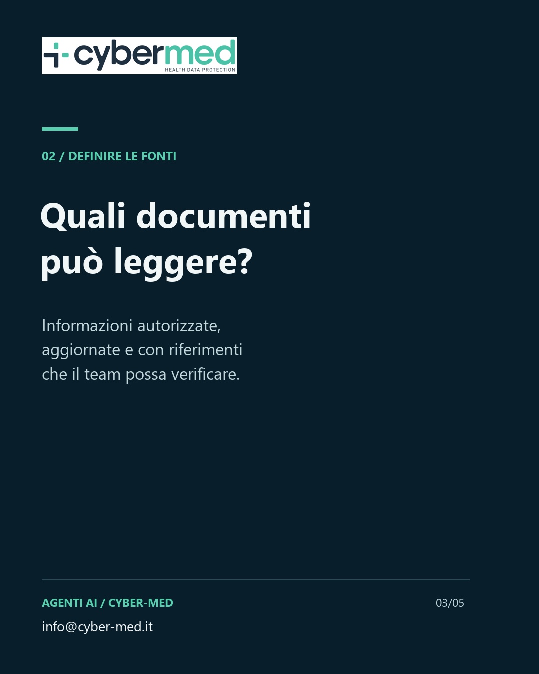 Which documents can it read? Authorised, up-to-date information with references the team can verify.
