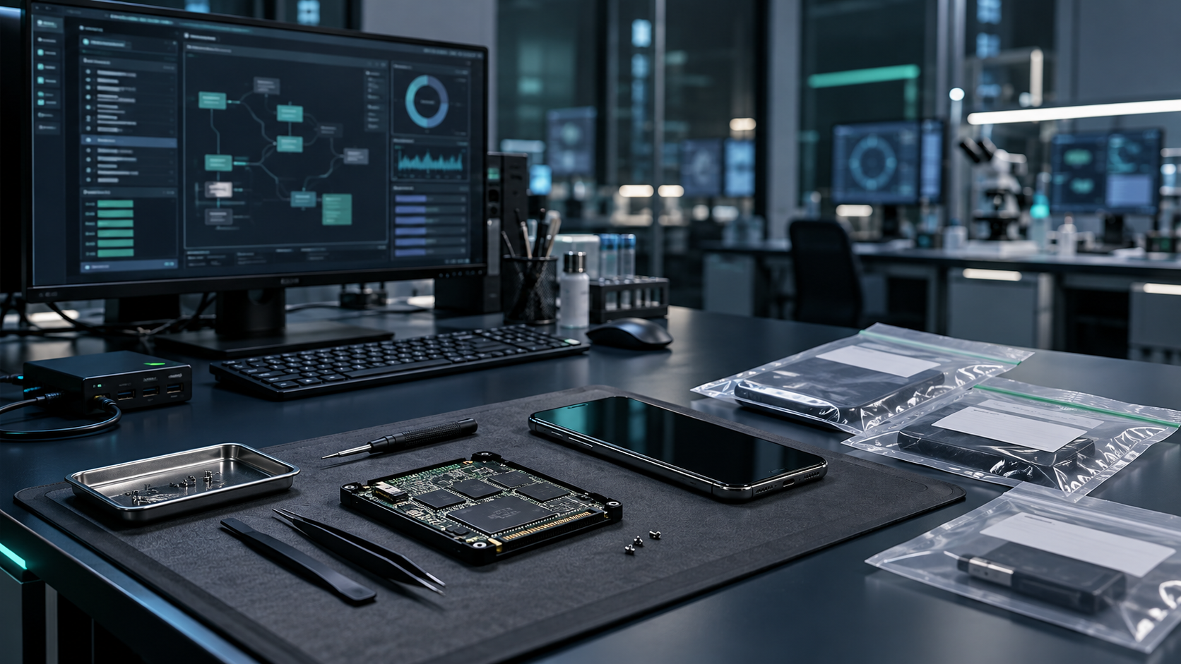Esplora IT Forensics — immagine illustrativa generata con AI